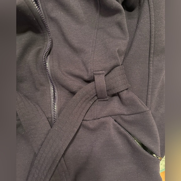 North Face Ladies Avery Belted Full Zip Fleece Jacket Purple Women Small - Picture 4 of 7